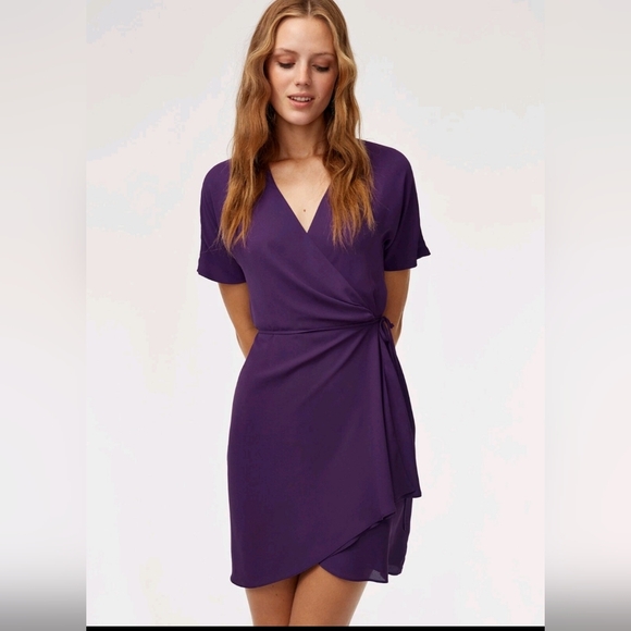 Aritzia Dresses & Skirts - Aritzia Deep Purple Midi Dress